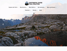 Tablet Screenshot of continentaldividetrail.org